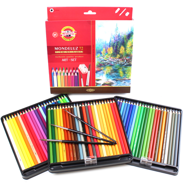 Lápis Aquarelável Mondeluz 72 Cores 3714